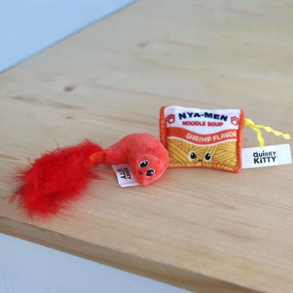 2 sets - Quirky Kitty Ramen Catnip Plush Cat Toy - Picture 3 of 3